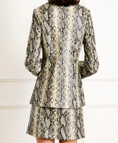 Line & Dot Python Jacket In Multi