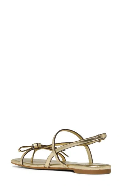 Kate Spade New York Loop Metallic Ankle Strap Sandal In Gold