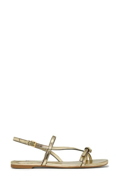 Kate Spade New York Loop Metallic Ankle Strap Sandal In Gold