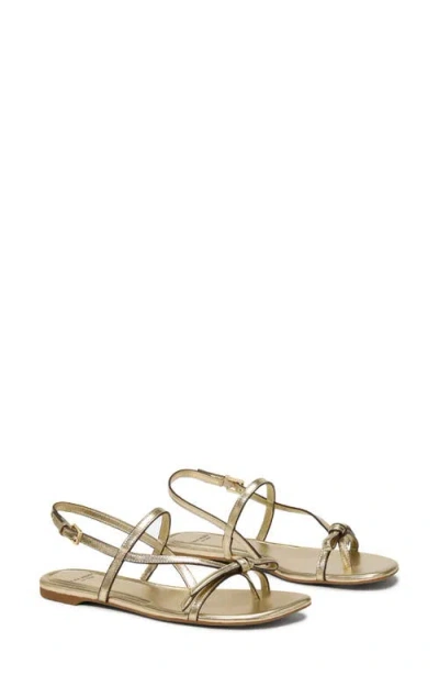 Kate Spade New York Loop Metallic Ankle Strap Sandal In Gold