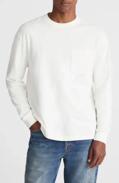 Madewell The Vintage Long Sleeve Pocket T-shirt In White