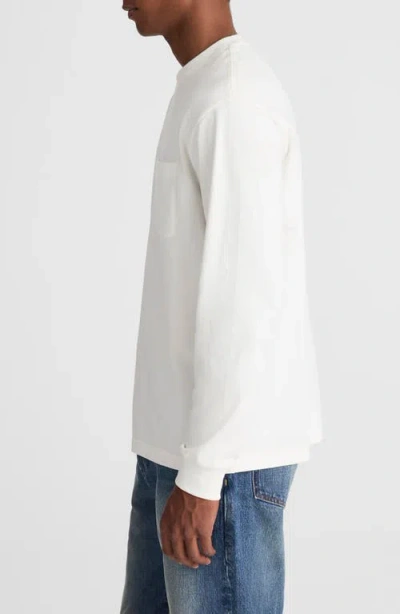 Madewell The Vintage Long Sleeve Pocket T-shirt In White