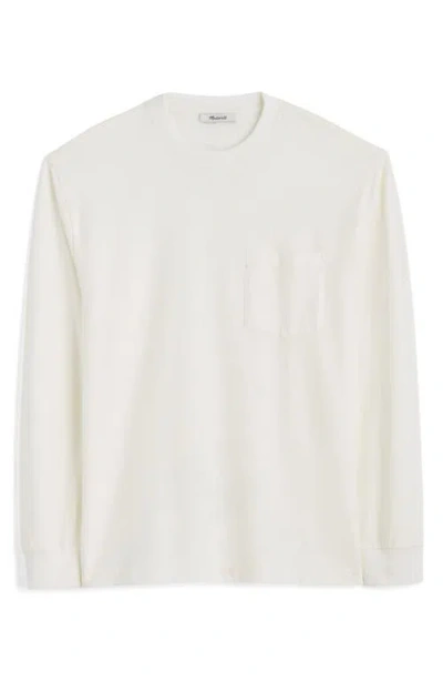 Madewell The Vintage Long Sleeve Pocket T-shirt In White