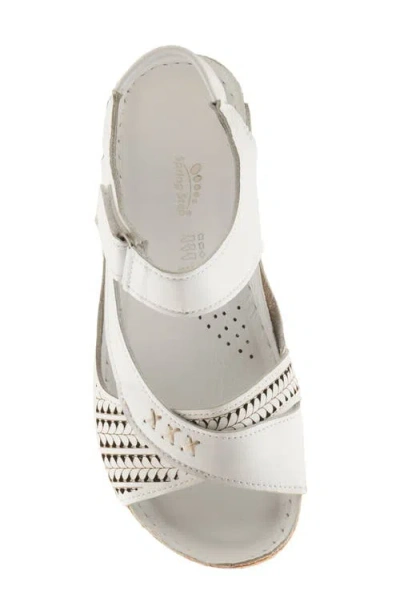 Spring Step Galaire Sandal In White