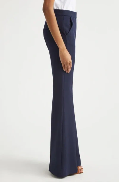 Veronica Beard Arden High Waist Flare Leg Pants In Blue