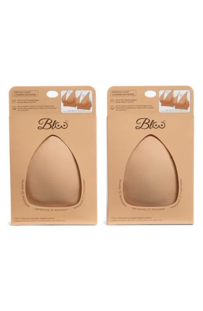 Bloo Dynamic Duo 2-pack Triangle Nipple Covers In Nude