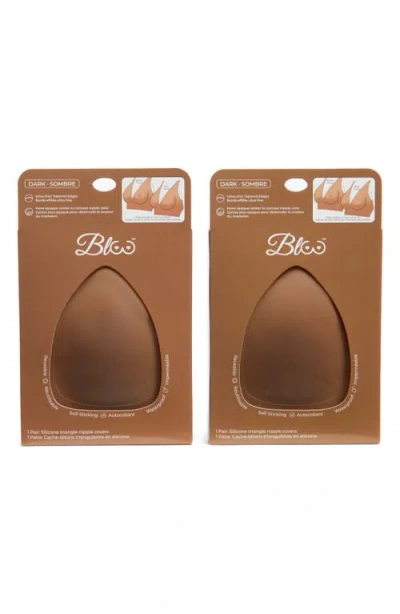 Bloo Dynamic Duo 2-pack Triangle Nipple Covers In Brown