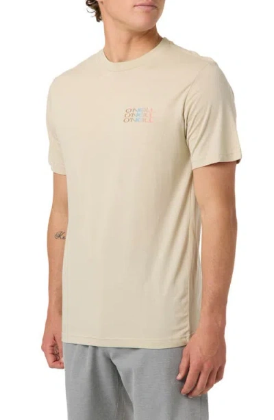 O'neill Classic Fit Triple Stack Graphic T-shirt In Neutral