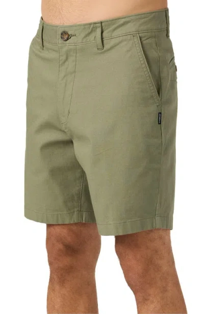 O'neill Jay Stretch Cotton Shorts In Green