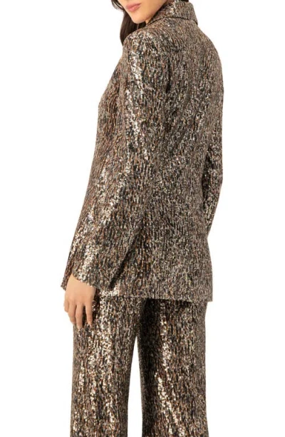 Ivonne Sequin Blazer In Multi