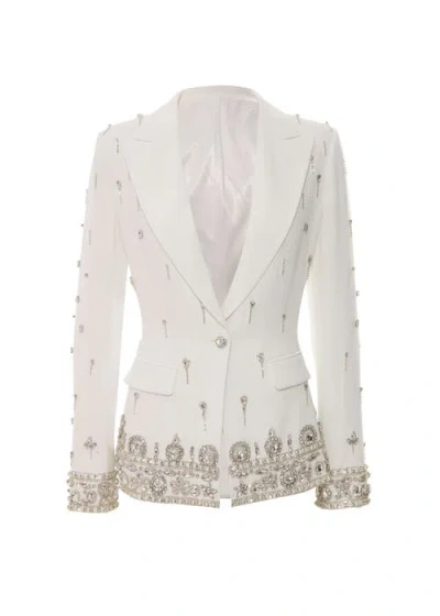 Sparkl Francesca Blazer In White
