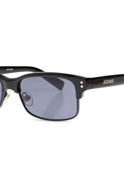Jacquemus Rectangle-frame Sunglasses In Blue