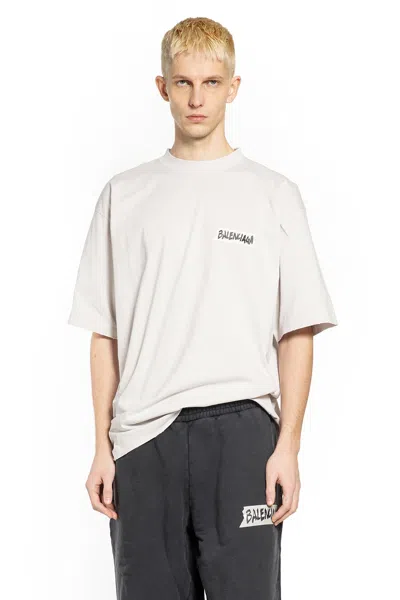 Balenciaga Oversized Logo-print Cotton-jersey T-shirt In White