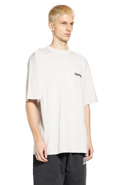 Balenciaga Oversized Logo-print Cotton-jersey T-shirt In White