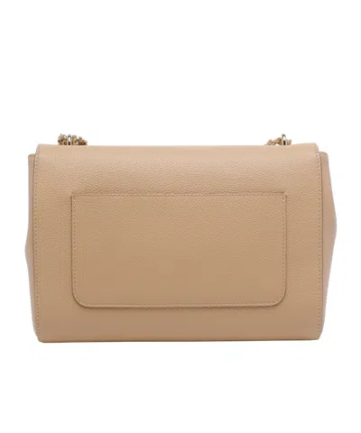 Mulberry Medium Lily Turn-lock Chain Leather Shoulder Bag In Brown