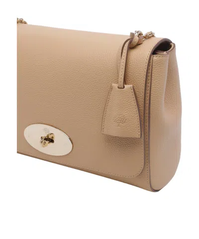 Mulberry Medium Lily Turn-lock Chain Leather Shoulder Bag In Brown