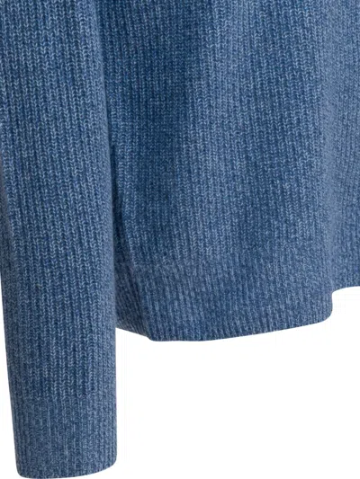 Alex Mill Jordan Sweater In Washed Cashmere Marled Stonewash In Blue