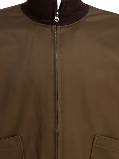 Buzz Rickson's Patch-pocket Bomber Jacket In Brown