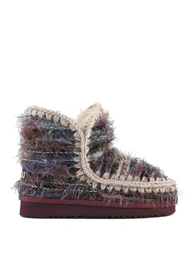 Mou Eskimo 18 Wool Ankle Boots In Multi