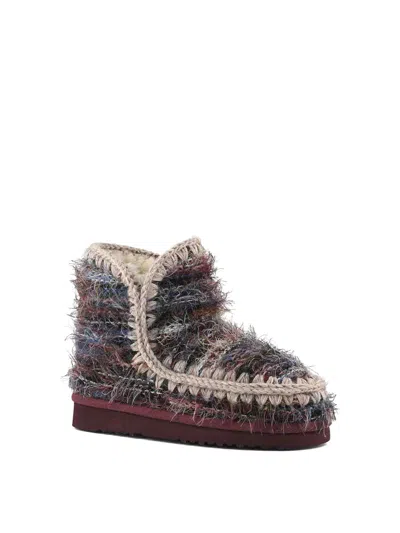 Mou Eskimo 18 Wool Ankle Boots In Multi