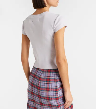 Vivienne Westwood Baby Peru T-shirt Rib Jersey Orchid S Women In White