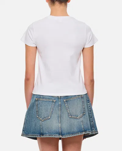 Alexander Mcqueen Skull Embroidered Regular Fit T-shirt In White