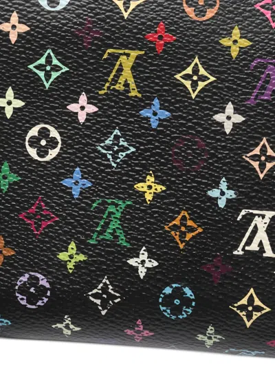 Pre-owned Louis Vuitton 2012 Monogram-pattern Wallet In Black