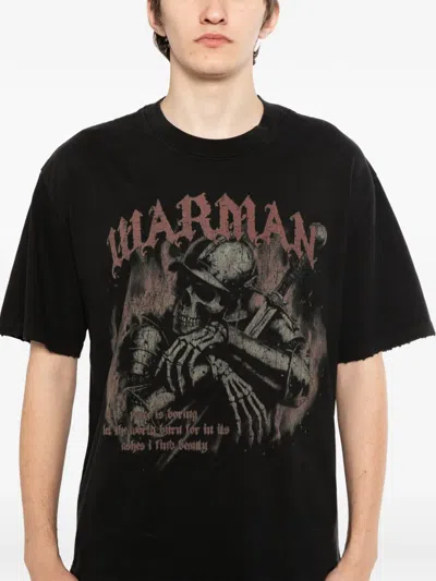 Warman Graphic-print T-shirt In Black