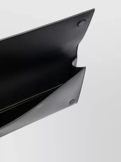 Celine Lambskin Asymmetric Rectangular Clutch Bag