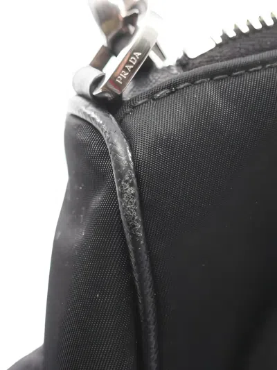 Pre-owned Prada Logo-detail Shoulder Bag In Black