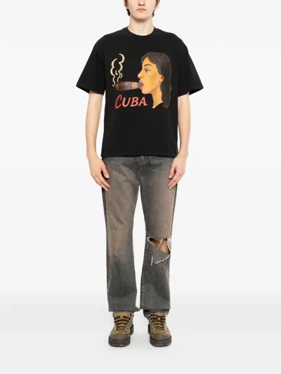 Melt Graphic-print T-shirt In Black