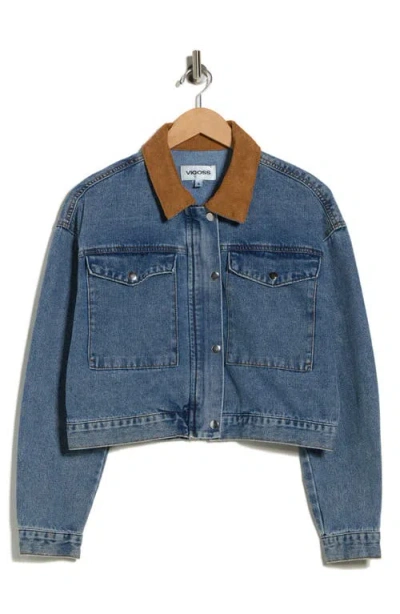 Vigoss Denim Barn Jacket In Blue
