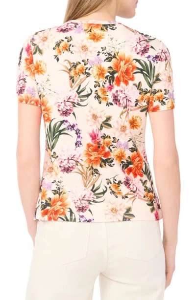 Ted Baker Floral Print T-shirt In White