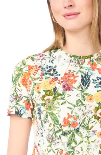 Ted Baker Floral Print T-shirt In White