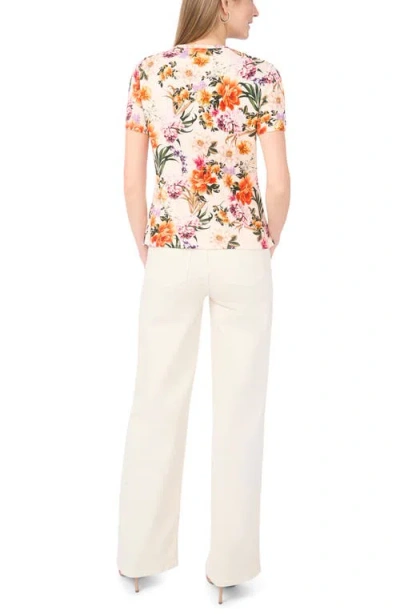 Ted Baker Floral Print T-shirt In White