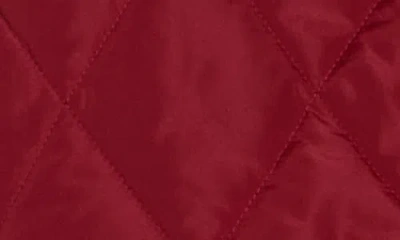 Vigoss Quilted Tie Front Jacket In Red
