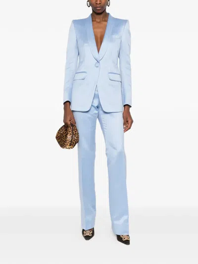 Tom Ford Single-breasted Blazer In Blue