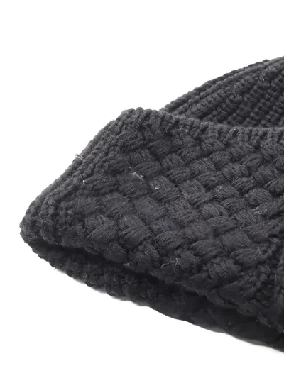 Pre-owned Louis Vuitton 2000s Knitted Beanie Hat In Black