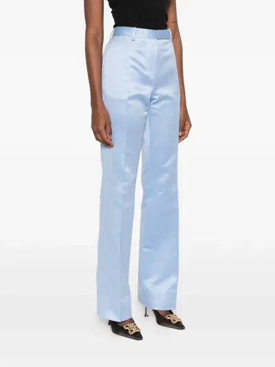 Tom Ford Belt-loop Trousers In Blue