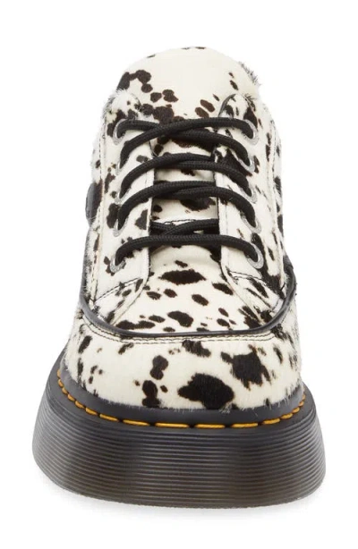 Dr. Martens Buzz 5-eye Dalmatian Hair On Leather Shoes In Multi