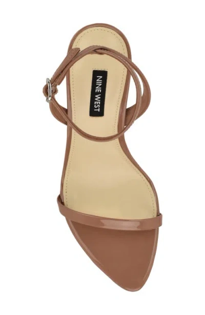Nine West Villo Ankle Strap Sandal In Brown