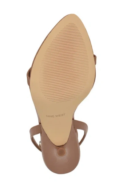 Nine West Villo Ankle Strap Sandal In Brown