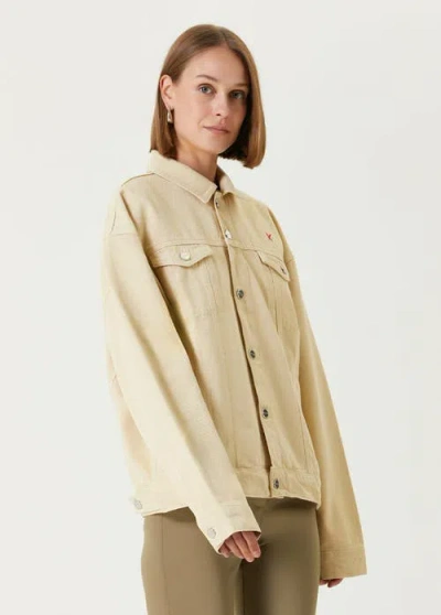Pcfg Logo Denim Jacket In Neutral