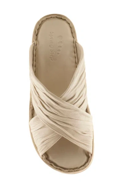 Spring Step Majorelle Platform Sandal In Brown