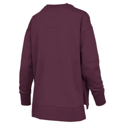 Pressbox Maroon Minnesota Golden Gophers Bonanza Chenille Harper Script Sweatshirt In Multi