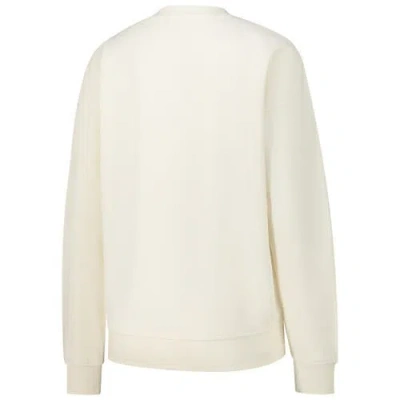 Mitchell & Ness Cream Chicago Bulls Oversprayed Pullover Sweatshirt In Multi