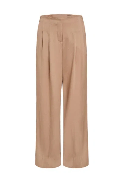 Marie Oliver Macbee Wide Leg Pants In Sesame In Brown