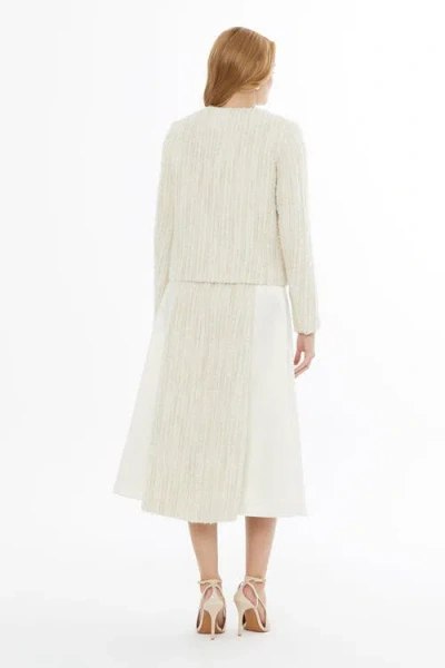 Gizia Button-front Long-sleeve Jacket In Neutral