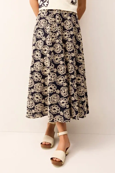 Marie Oliver Sasha Floral Midi Skirt In Multi