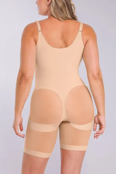 Shapellx Meshsmooth Butt-lifting Bodysuit In Neutral